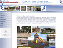 Tablet Screenshot of churchichrecreation.net